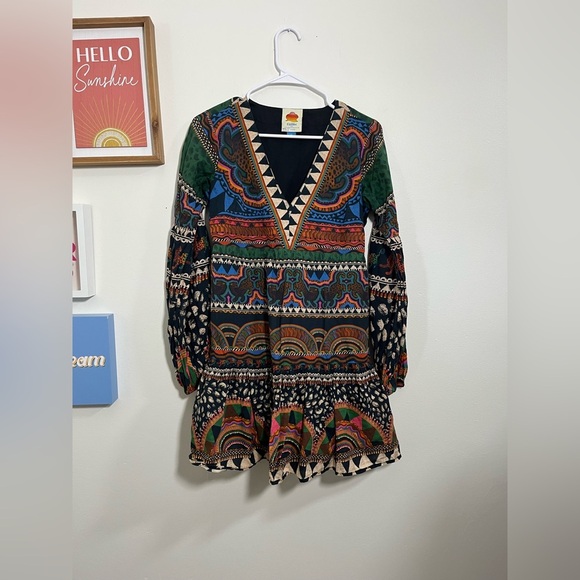 FARM Rio V-Neck Printed Tunic Dress - Picture 4 of 10